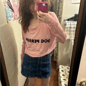 NWOT ‘Dog Person' Long Sleeve Top
